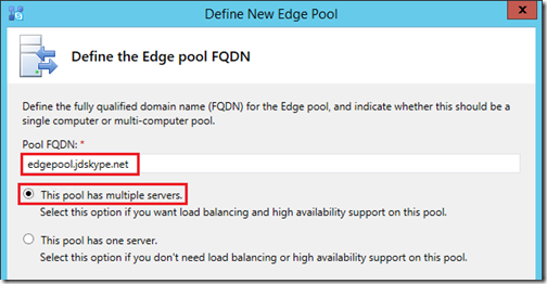 pool fqdn is not found